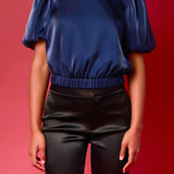 Blouson Sheen Top