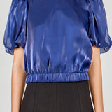 Blouson Sheen Top