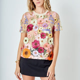 Floral Embroidered Top