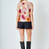 Floral Embroidered Top