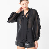 Chiffon Peekaboo Top