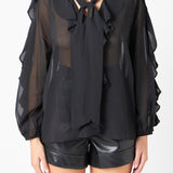 Chiffon Peekaboo Top