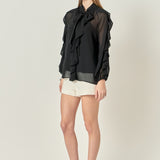 Chiffon Peekaboo Top