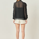 Chiffon Peekaboo Top