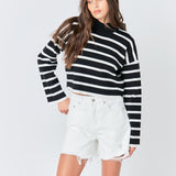 Striped Cropped Sweater