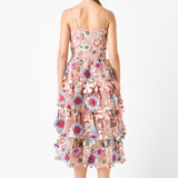 Floral Embroidered Midi Dress