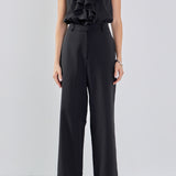 Sleeveless Ruffle Jumpsuit