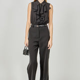 Sleeveless Ruffle Jumpsuit