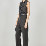 Sleeveless Ruffle Jumpsuit
