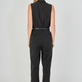 Sleeveless Ruffle Jumpsuit
