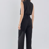 Sleeveless Ruffle Jumpsuit