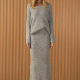 Furry V Neck Sweater