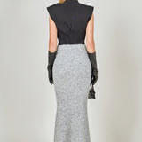 Fuzzy Mermaid Maxi Skirt