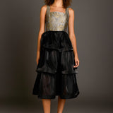 Floral Jacquard Midi Dress