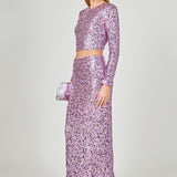 Sequins Open Back Top