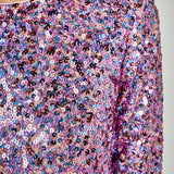 Sequins Open Back Top