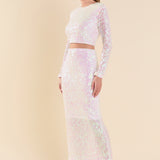 Sequins Maxi Skirt
