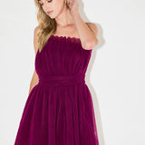 Strapless Mini Tulle Dress
