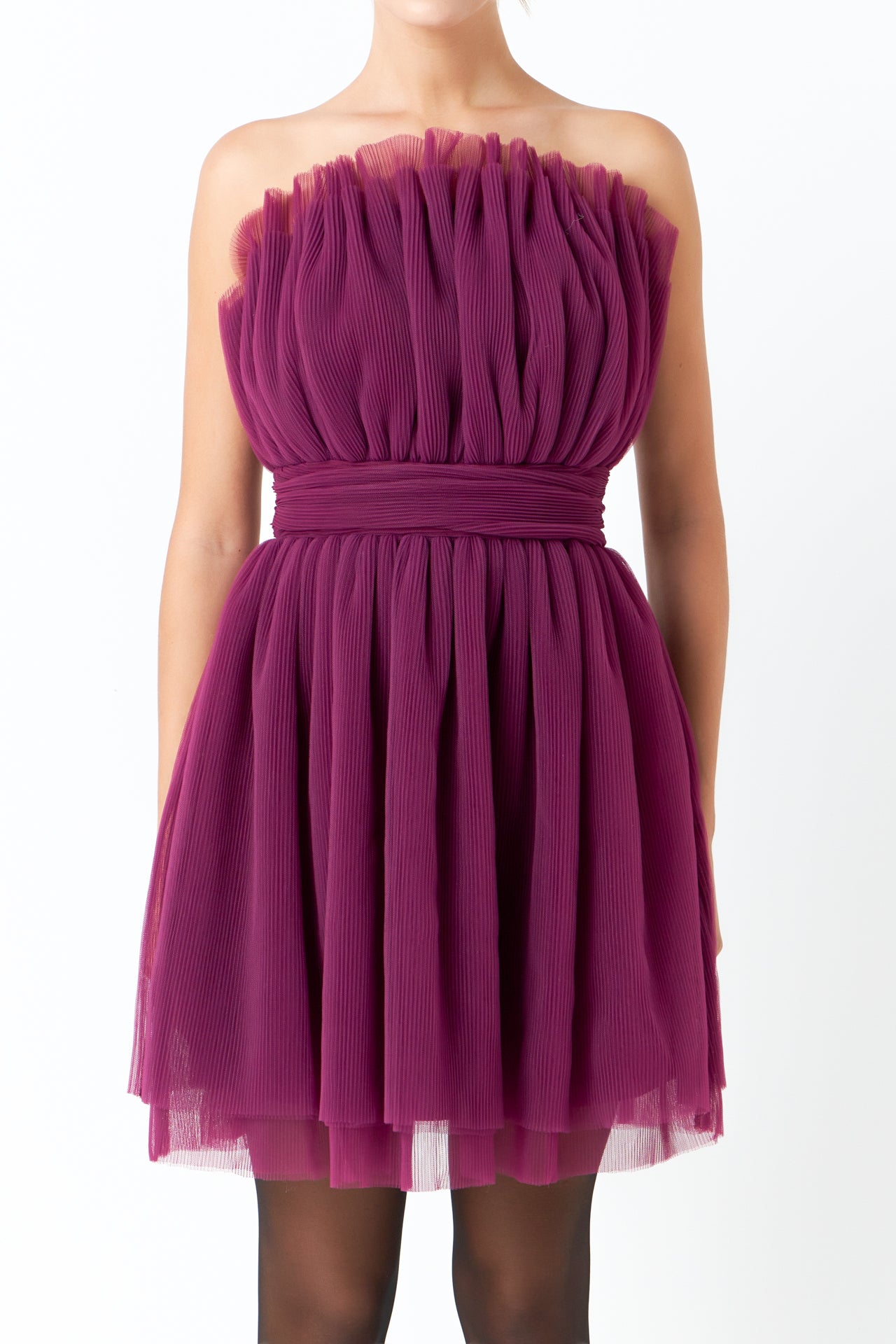 Endless Rose - Strapless Mini Tulle Dress - Dresses in Women's Clothing available at endlessrose.com