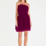Strapless Mini Tulle Dress