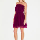 Strapless Mini Tulle Dress