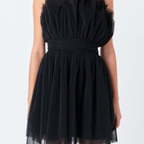 Strapless Mini Tulle Dress