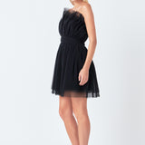 Strapless Mini Tulle Dress