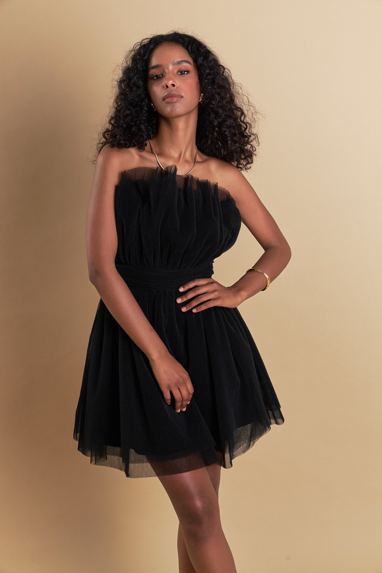 Endless Rose - Strapless Mini Tulle Dress BERRY / S Endless Rose - Strapless Mini Tulle Dress BERRY / S