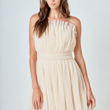 Strapless Mini Tulle Dress