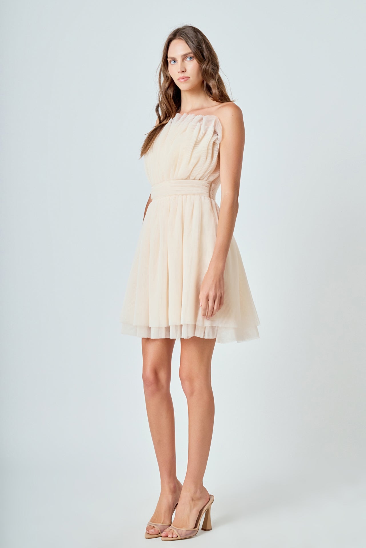 Strapless Mini Tulle Dress – Endless Rose