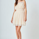 Strapless Mini Tulle Dress