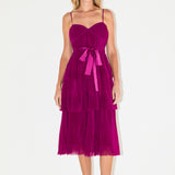 Tulle Tiered Midi Dress