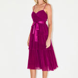 Tulle Tiered Midi Dress