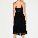 Tulle Tiered Midi Dress