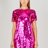 Circle Sequins Mini Dress