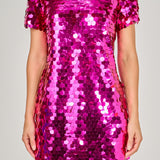 Circle Sequins Mini Dress