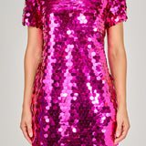 Circle Sequins Mini Dress