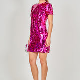 Circle Sequins Mini Dress