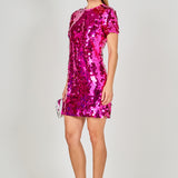 Circle Sequins Mini Dress