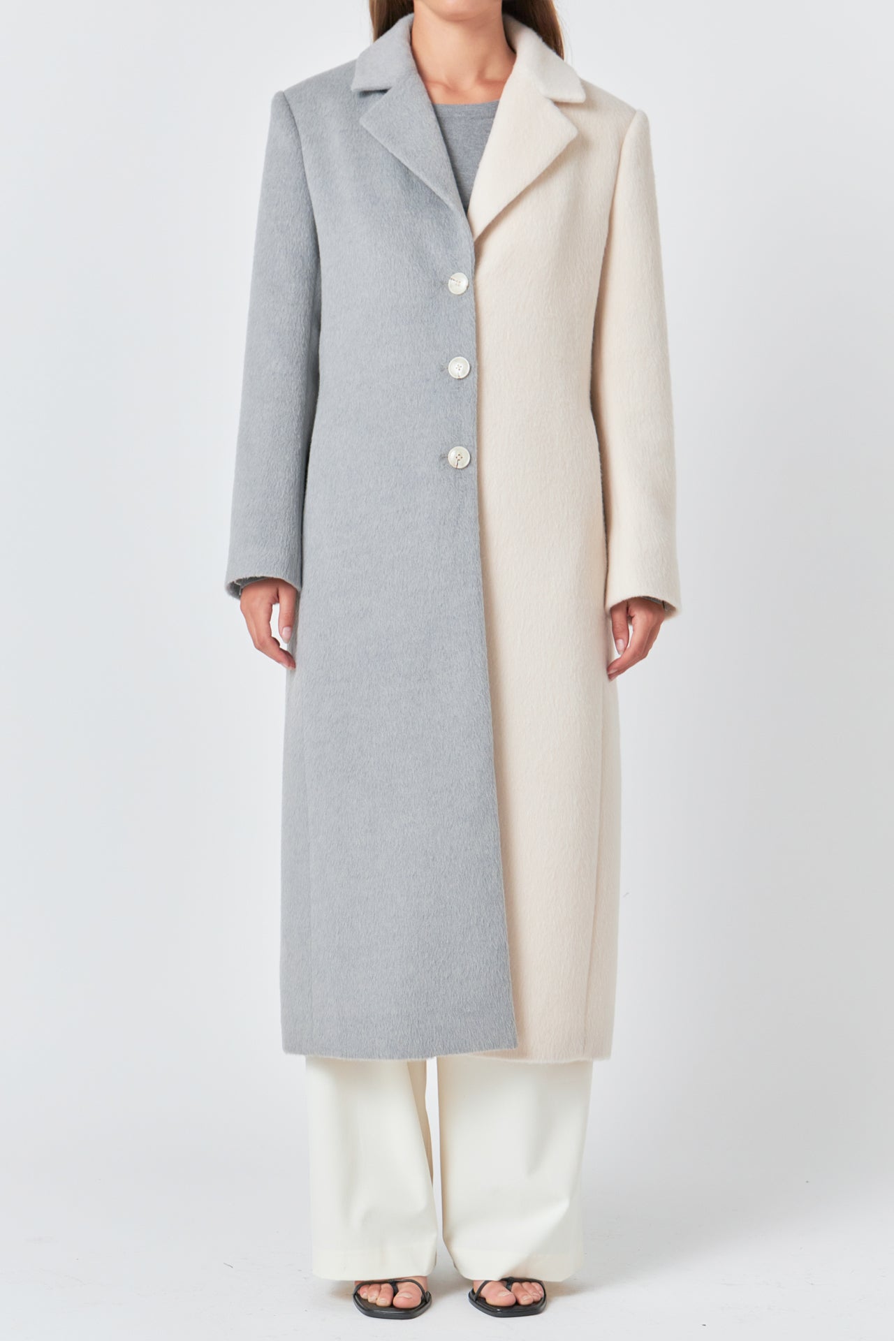 Endless Rose - Colorblock Maxi Coat - Coats in Women's Clothing available at endlessrose.com