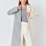 Colorblock Maxi Coat