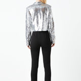 Sequins Cropped Shirt