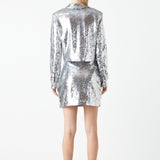 Sequins A Line Mini Skirt