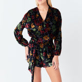 Burnout Velvet Romper