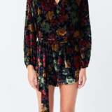 Burnout Velvet Romper