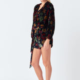 Burnout Velvet Romper