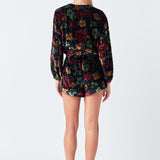Burnout Velvet Romper