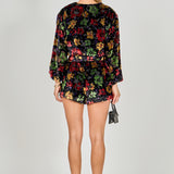 Burnout Velvet Romper