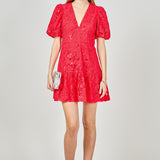 Sequins Lace Mini Dress