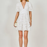 open lace back dress Sequins Lace Mini Dress – Endless Rose